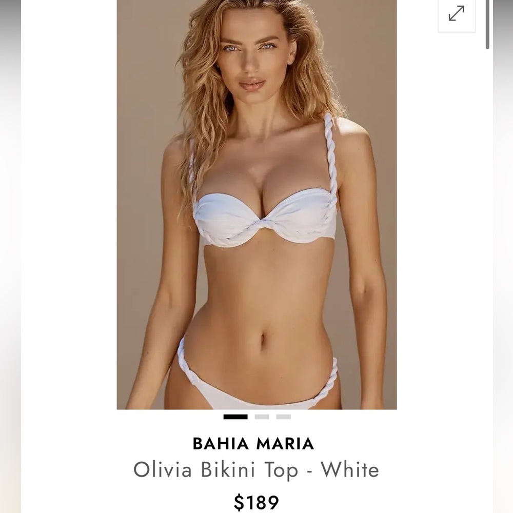 Bahia Maria White Bikini top